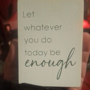 Inspirational Quote Block Decor